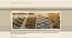 Desktop Screenshot of matosbakery.com
